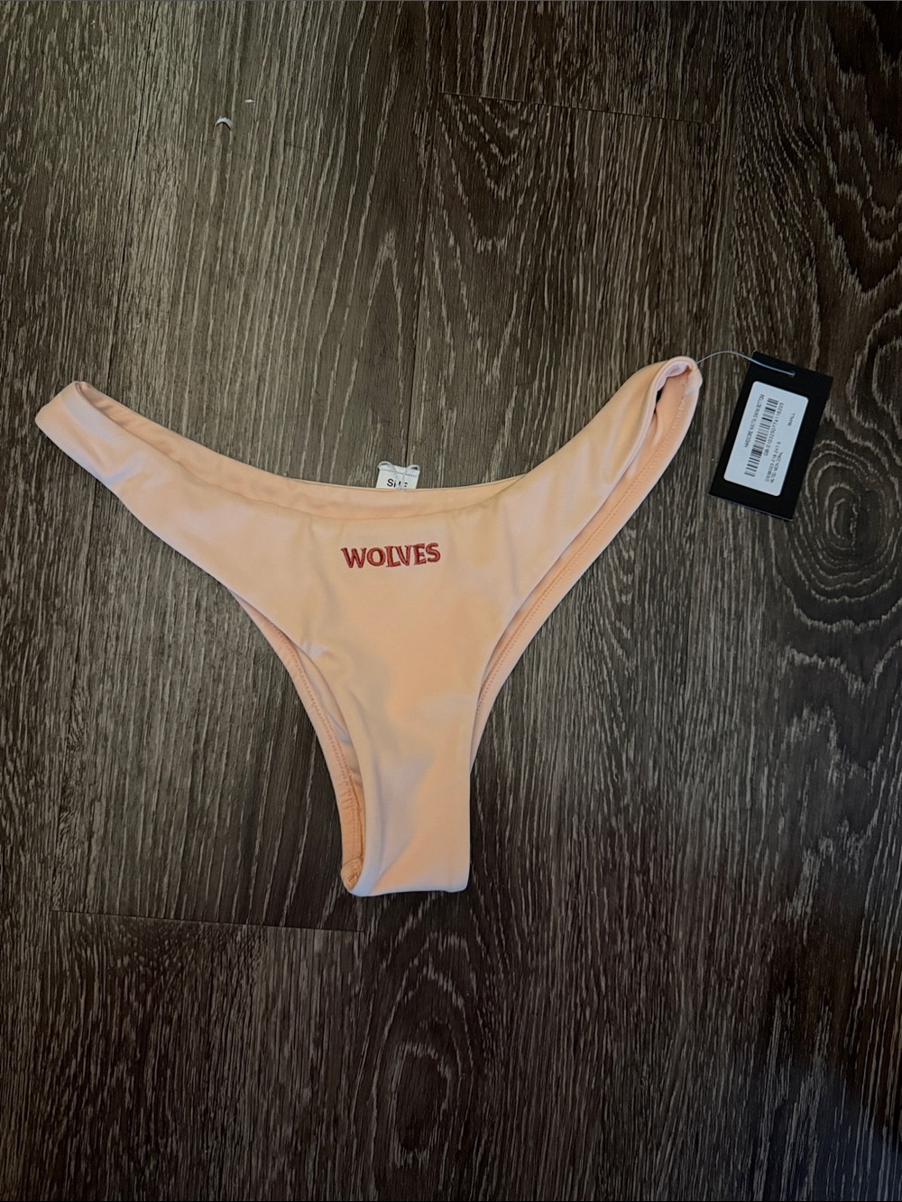 Darc Sport Muted Neon Coral WOLVES' Bikini Bottom - Women's Swim